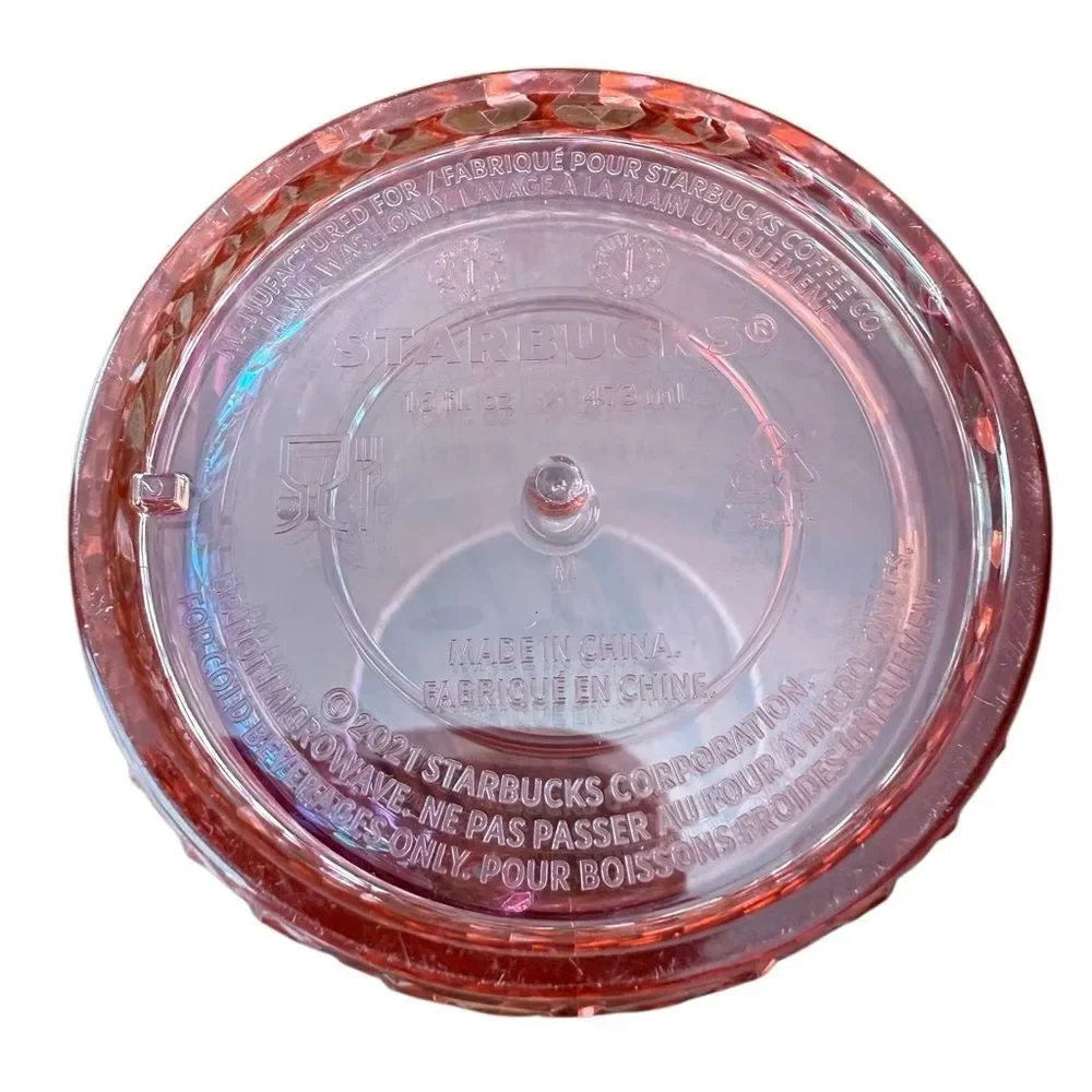 Starbucks Rose Gold Jeweled Tumbler 16 oz. Insulated Cup Winter Holiday Release